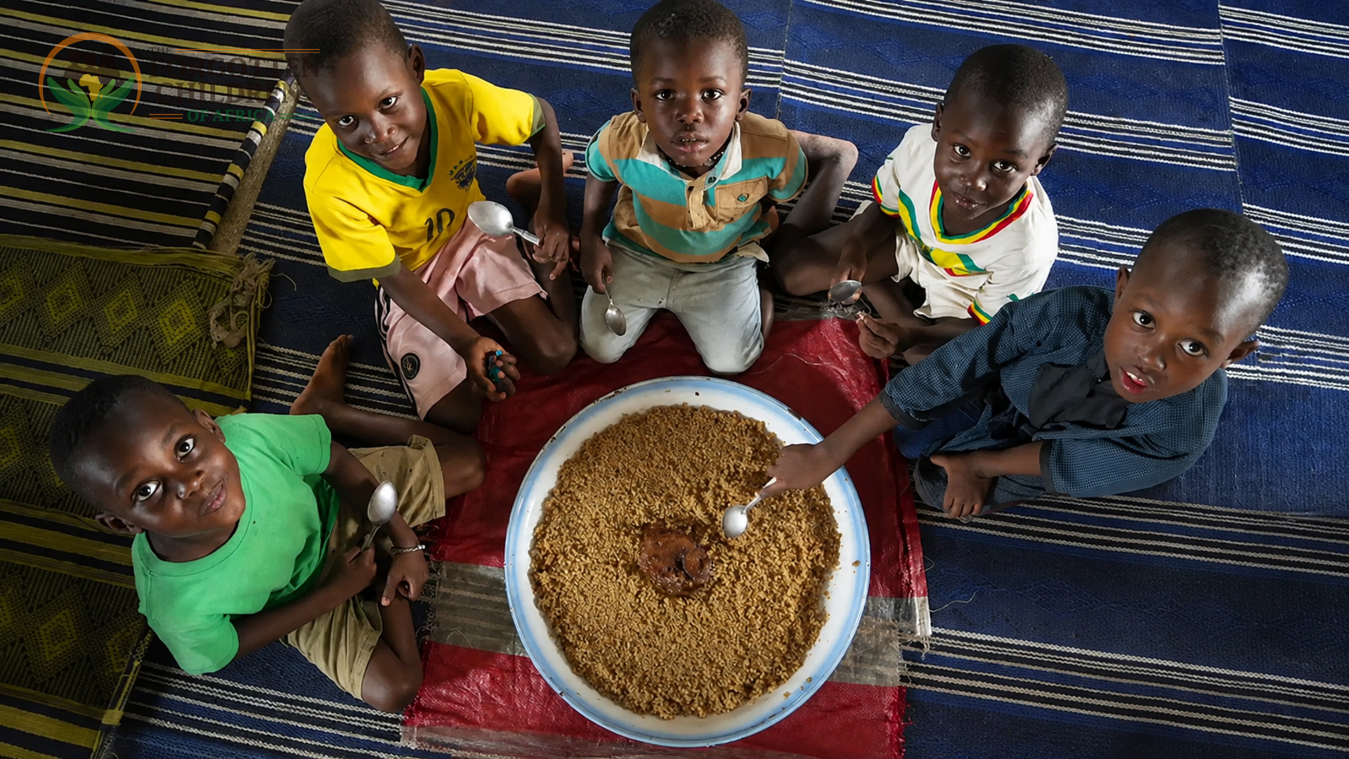 Children sharing a nourishing meal